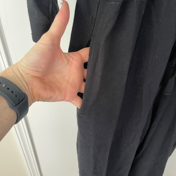 Aerie Fleece Wide Leg Button Down Jumpsuit - Picture 8 of 12